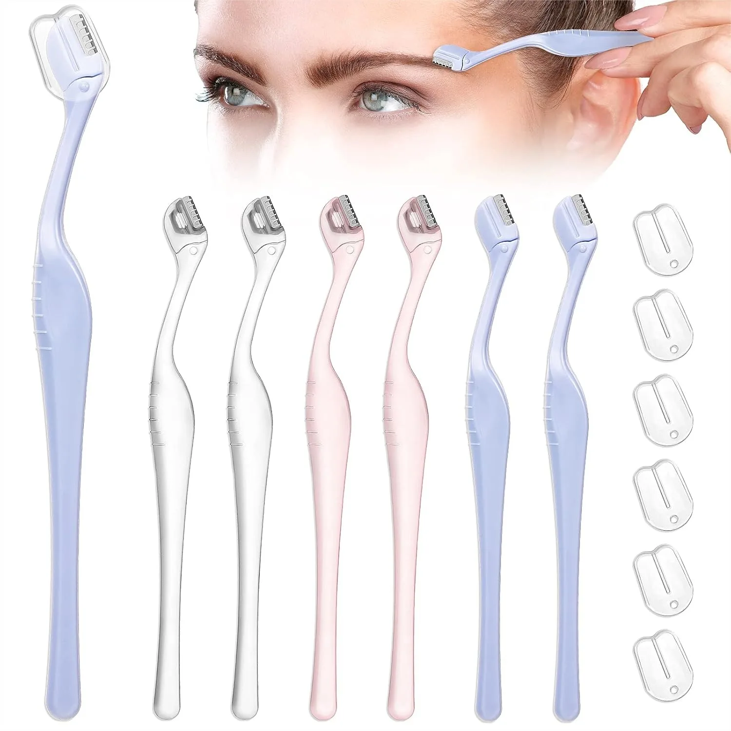 Eyebrow Razor 6Pcs Mini Face Shaver for Women, Lip Hair Remover with Precision Cover, Stainless Steel Trimmer for Eyebrow & Face
Eyebrow Razor 6Pcs Mini Face Shaver for Women, Lip Hair Remover with Precision Cover, Stainless Steel Trimmer for Eyebrow & Face