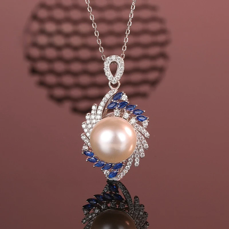 Versatile PT950 Platinum Artificially Cultivated Gemstone Pearl Necklace Set with Blue Eyestone Pendant, Women'sCollarbone Chain
Versatile PT950 Platinum Artificially Cultivated Gemstone Pearl Necklace Set with Blue Eyestone Pendant, Women'sCollarbone Chain