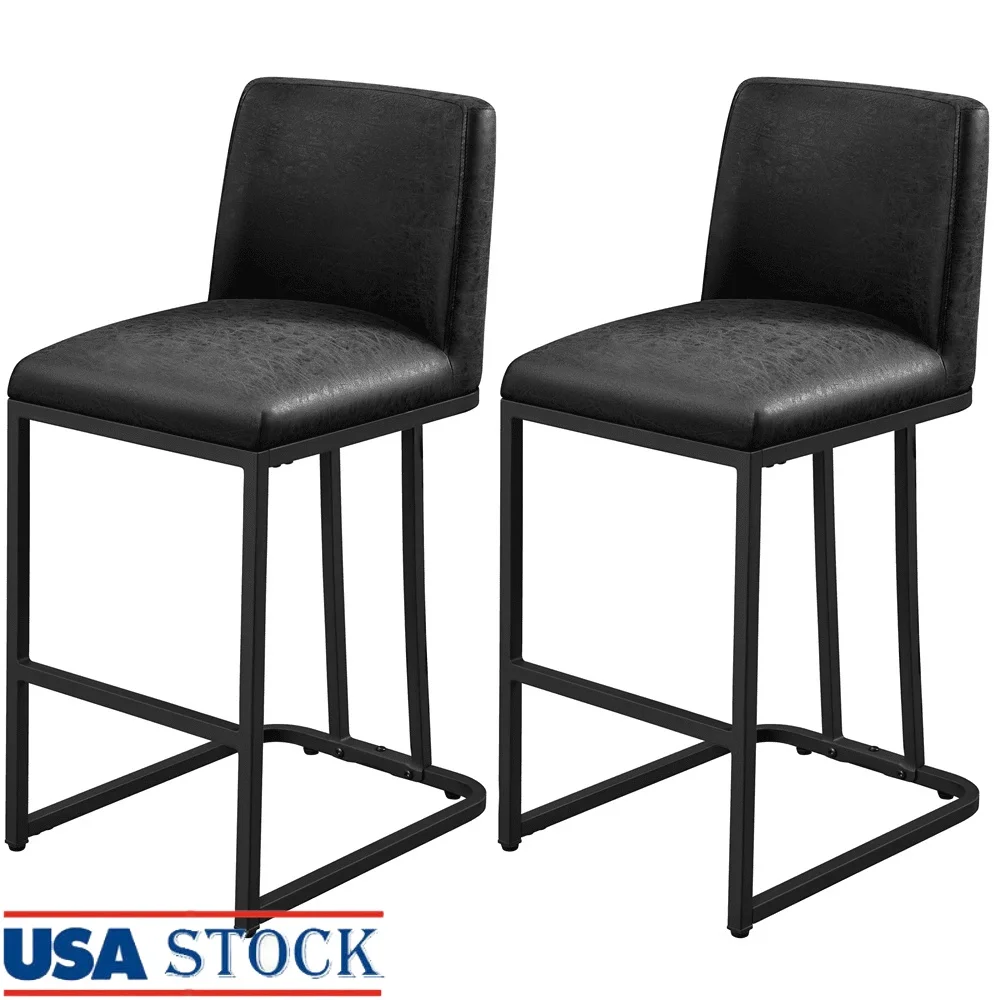 Modern Upholstered Counter Height Bar Stools Set of 2 Ergonomic Design Comfortable Dining Kitchen Footrest Heavy Duty Metal Legs
Modern Upholstered Counter Height Bar Stools Set of 2 Ergonomic Design Comfortable Dining Kitchen Footrest Heavy Duty Metal Legs