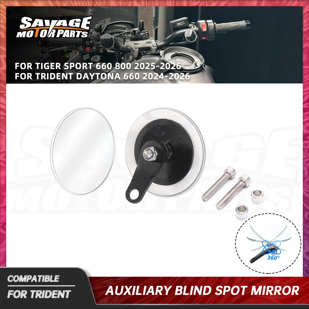 Daytona 660 Blind Spot Mirror For Tiger Sport 800 Trident 660 2021-2026 Adjustable Auxiliary Rearview Mirror Wide Vision Mirrors
Daytona 660 Blind Spot Mirror For Tiger Sport 800 Trident 660 2021-2026 Adjustable Auxiliary Rearview Mirror Wide Vision Mirrors
