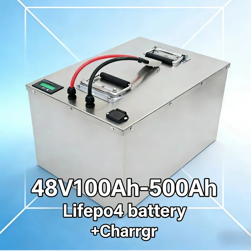 LiFePO4 Battery Pack 48V 100Ah-500Ah High Capacity Deep Cycle Lithium Iron Phosphate Battery Energy Storage System for 5kW Hybri
LiFePO4 Battery Pack 48V 100Ah-500Ah High Capacity Deep Cycle Lithium Iron Phosphate Battery Energy Storage System for 5kW Hybri