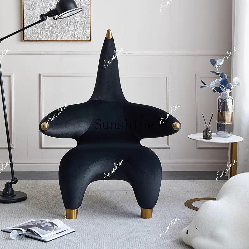 Nordic minimalist single special-shaped starfish leisure/living room fabric balcony single chair FT
Nordic minimalist single special-shaped starfish leisure/living room fabric balcony single chair FT