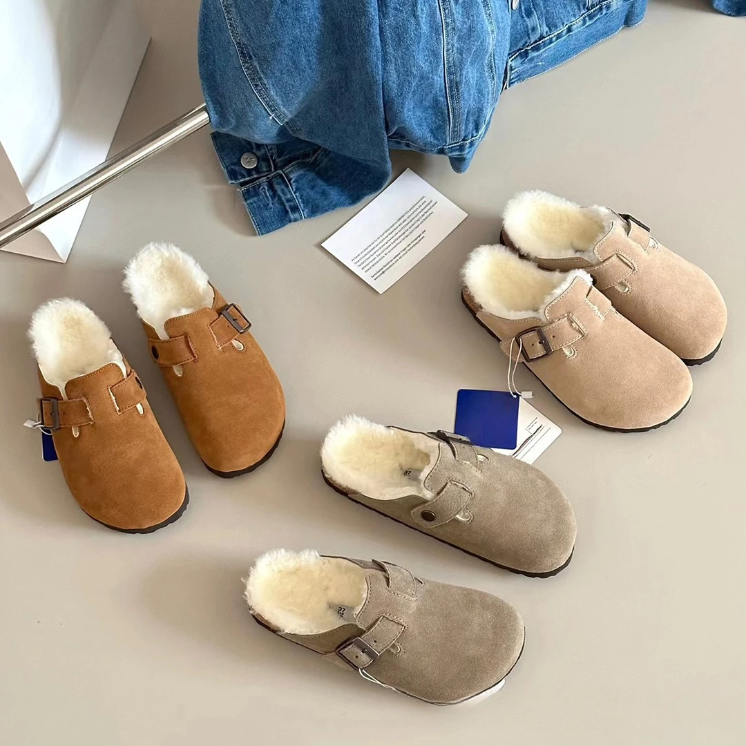 Новые женские зимние сабо 2026 года: утепленные мехом, из натуральной замши, с пробковой стелькой, теплые уличные тапочки для повседневного использования
Новые женские зимние сабо 2026 года: утепленные мехом, из натуральной замши, с пробковой стелькой, теплые уличные тапочки для повседневного использования