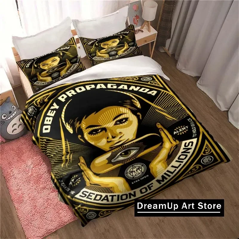 Spoof Brand O-OBEY Logo Sheets Quilt Covers Bedding Dormitory Sheets Three-piece Bedding Set Three-piece Soft Warm Bedding Set
Spoof Brand O-OBEY Logo Sheets Quilt Covers Bedding Dormitory Sheets Three-piece Bedding Set Three-piece Soft Warm Bedding Set