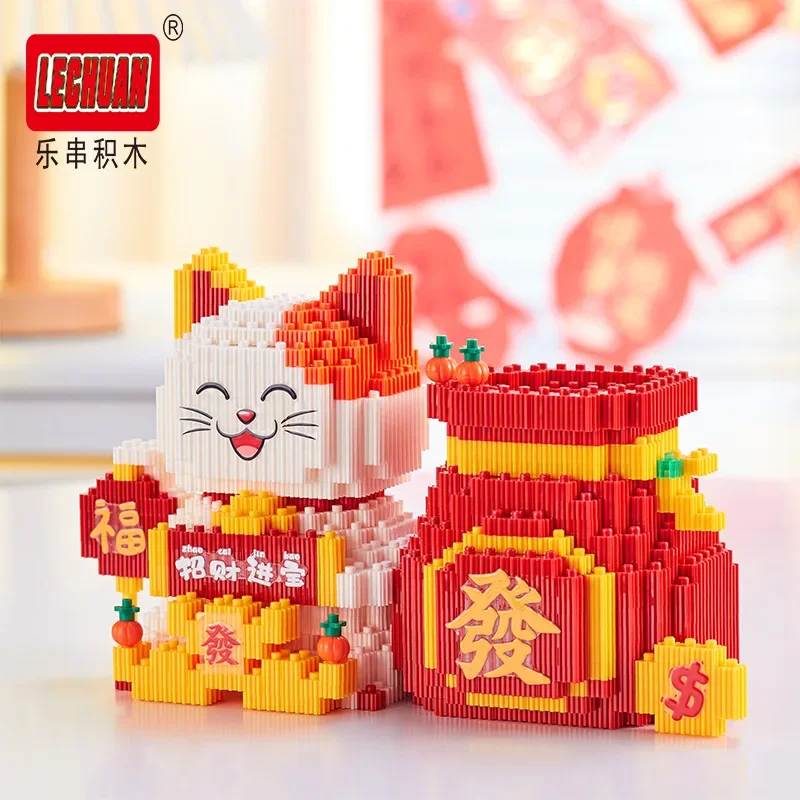 Lucky Cat Diamond Building Blocks Linkgo Maneki Neko Chinese Culture Assembly 3D Model Mini Brick Figure Toy For New Year Gift
Lucky Cat Diamond Building Blocks Linkgo Maneki Neko Chinese Culture Assembly 3D Model Mini Brick Figure Toy For New Year Gift
