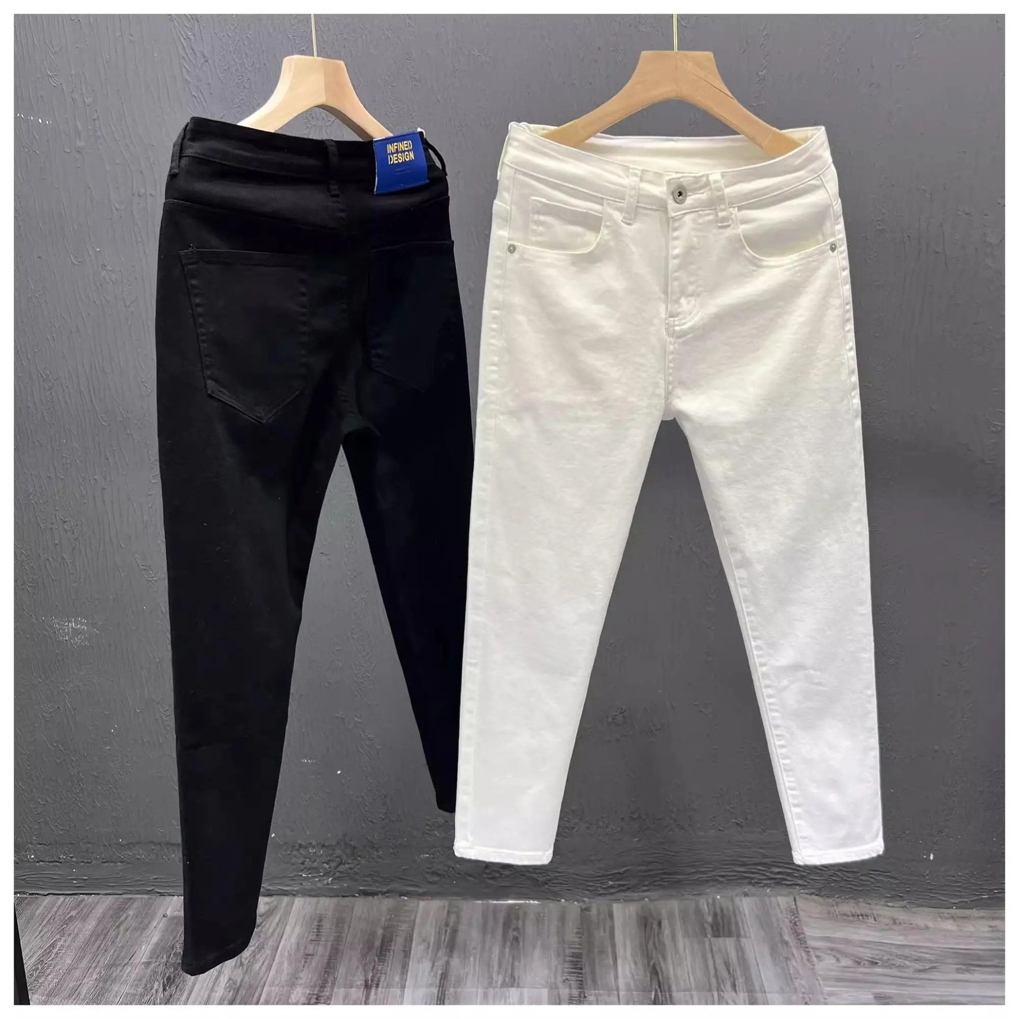 High-end Men's Clothing 2026 Spring Autumn Menswear Clothing Slim-fit Pants Casual White Jeans Elastic Cotton Men's Skinny Pants
High-end Men's Clothing 2026 Spring Autumn Menswear Clothing Slim-fit Pants Casual White Jeans Elastic Cotton Men's Skinny Pants
