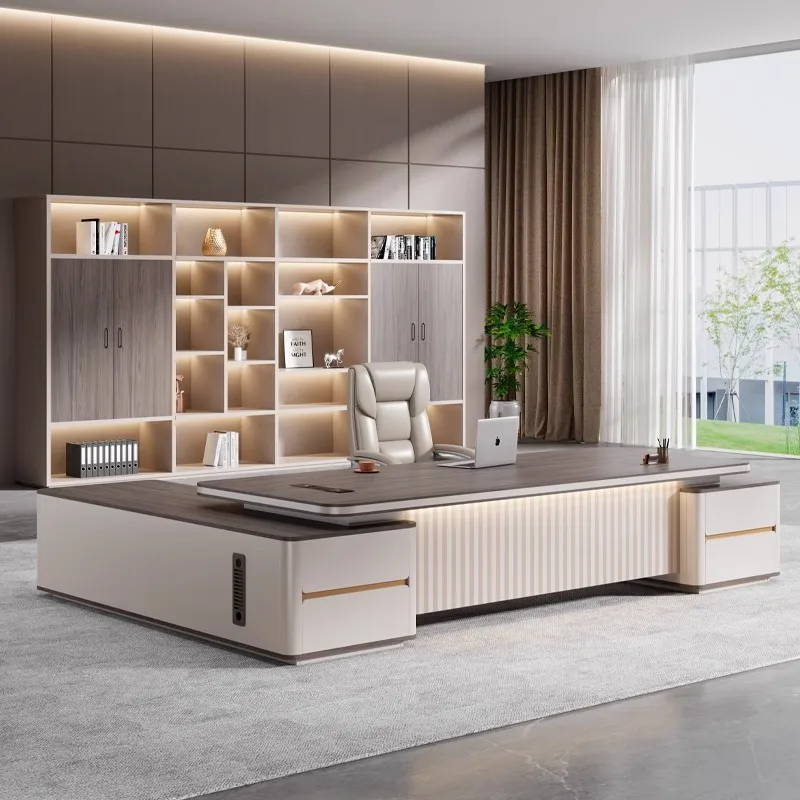 Brown Asthetic Executive Desk Designer Strong Luxury Modern Office Desks Cheap Drawers Large Mesa De Escritorio Office Furniture
Brown Asthetic Executive Desk Designer Strong Luxury Modern Office Desks Cheap Drawers Large Mesa De Escritorio Office Furniture