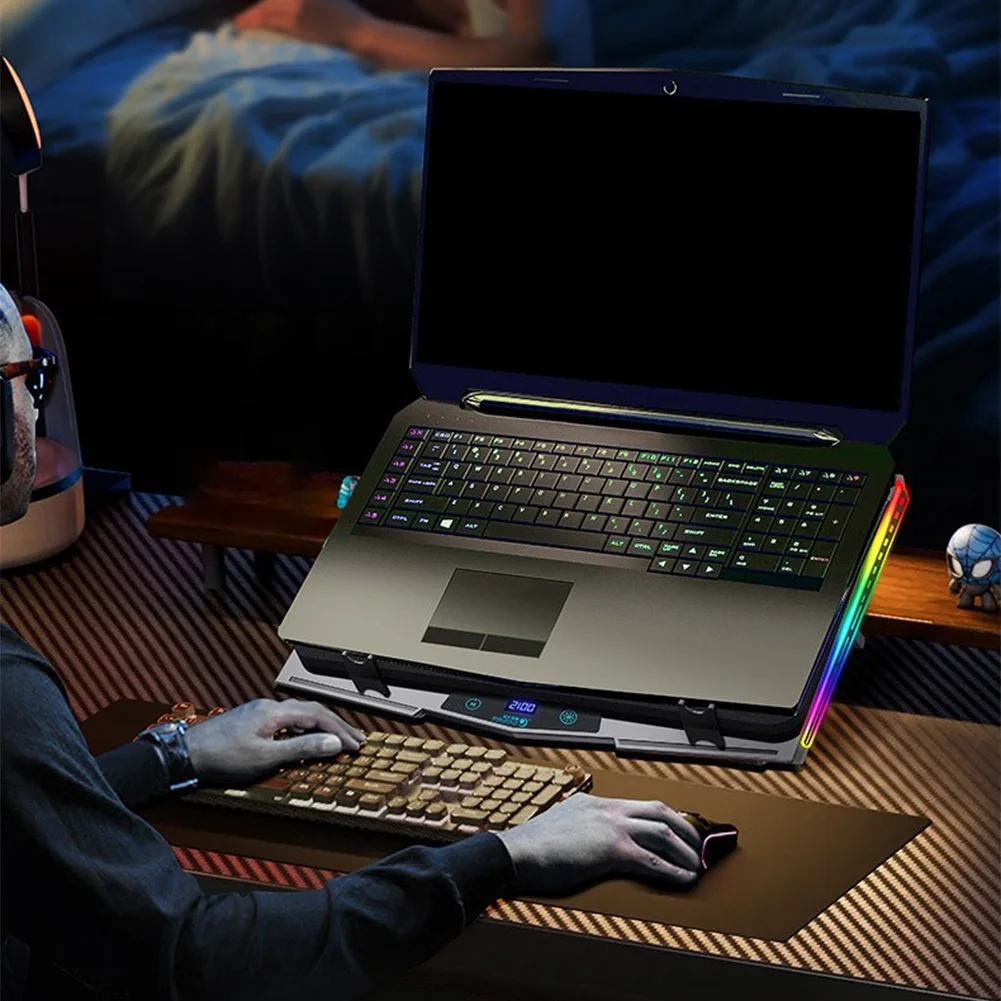 3-core Compressed Air Laptop Heat Sink Base Laptop Computer Radiator Bracket RGB Turbo Strong Wind Heat Sink Game Accessories
3-core Compressed Air Laptop Heat Sink Base Laptop Computer Radiator Bracket RGB Turbo Strong Wind Heat Sink Game Accessories