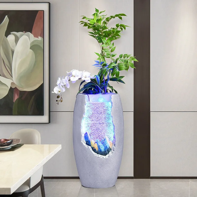 Modern Luxury Flowing Ornaments Circulating Water Fountain Living Room Floor Decoration
Modern Luxury Flowing Ornaments Circulating Water Fountain Living Room Floor Decoration