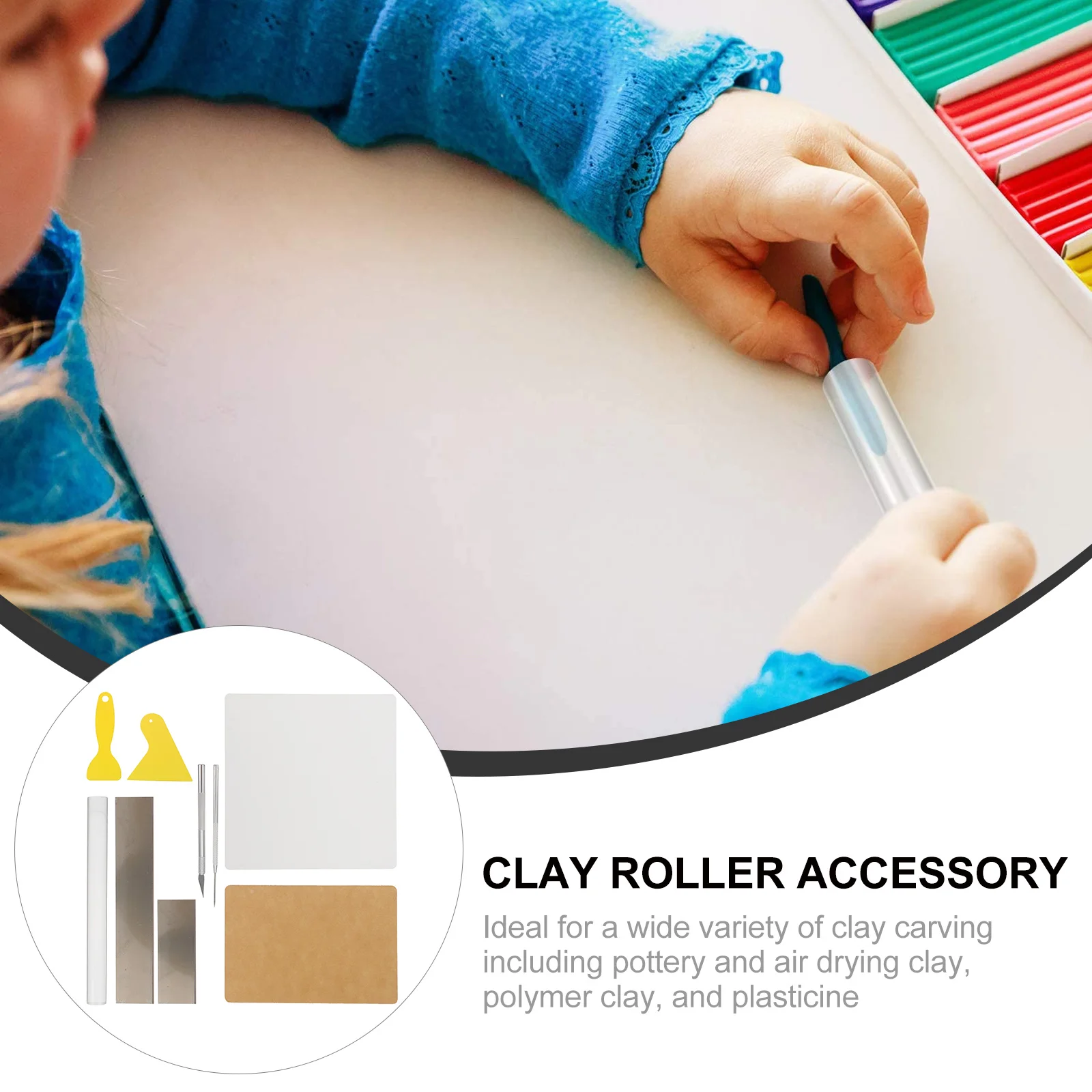 1Set Creative Pottery Tools Acrylic Made Lightweight Portable Ideal for Pottery Air Drying Polymer Clay Carving Kit
1Set Creative Pottery Tools Acrylic Made Lightweight Portable Ideal for Pottery Air Drying Polymer Clay Carving Kit