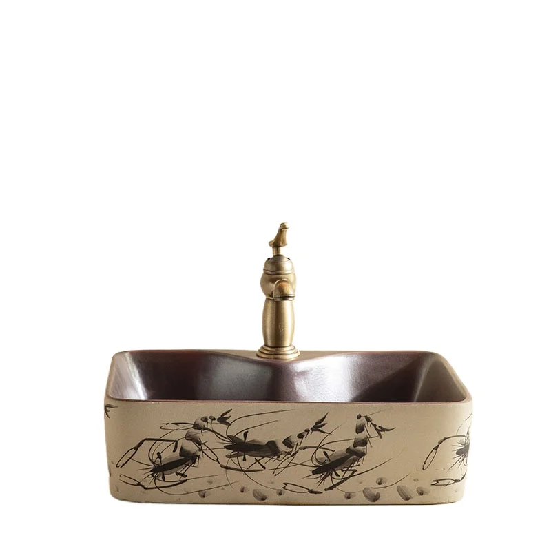 BasinHigh-end countertop basinRectangular washbasin countertop home homestay outdoor washbasin
BasinHigh-end countertop basinRectangular washbasin countertop home homestay outdoor washbasin