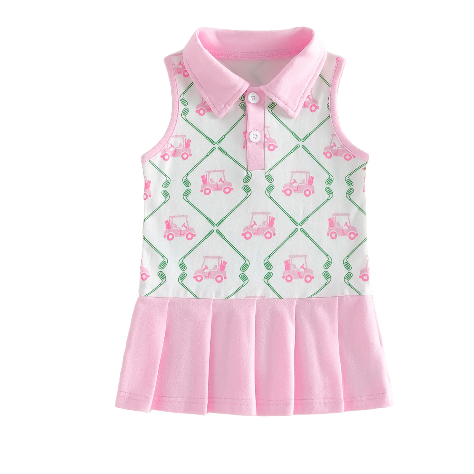 Toddler Girls Sleeveless Dress Casual Golf Print Lapels Pleated Dress for Beach Party Cute Clothes
Toddler Girls Sleeveless Dress Casual Golf Print Lapels Pleated Dress for Beach Party Cute Clothes