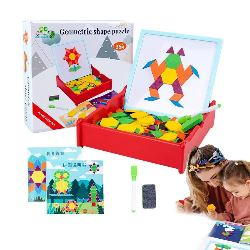 Wooden Pattern Blocks Set Geometric Shape Puzzle Kindergarten Classic Educational Montessori Tangram Toys For Kids
Wooden Pattern Blocks Set Geometric Shape Puzzle Kindergarten Classic Educational Montessori Tangram Toys For Kids