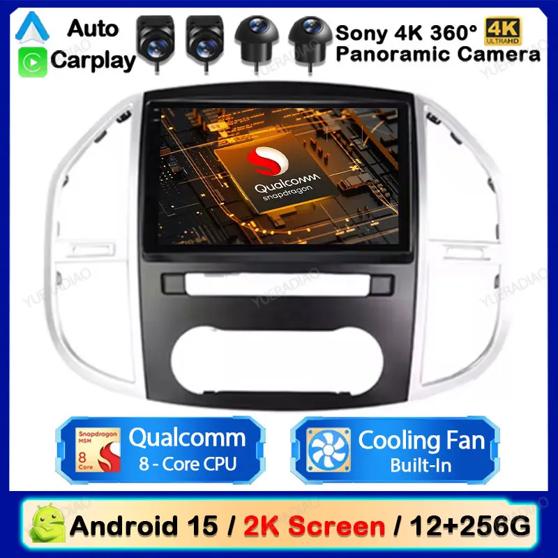 Android 15 Carplay Auto For Mercedes Benz Vito 3 W447 2014 - 2020 Car Radio Multimedia Stereo Video Player 360 Camera NAVI GPS
Android 15 Carplay Auto For Mercedes Benz Vito 3 W447 2014 - 2020 Car Radio Multimedia Stereo Video Player 360 Camera NAVI GPS