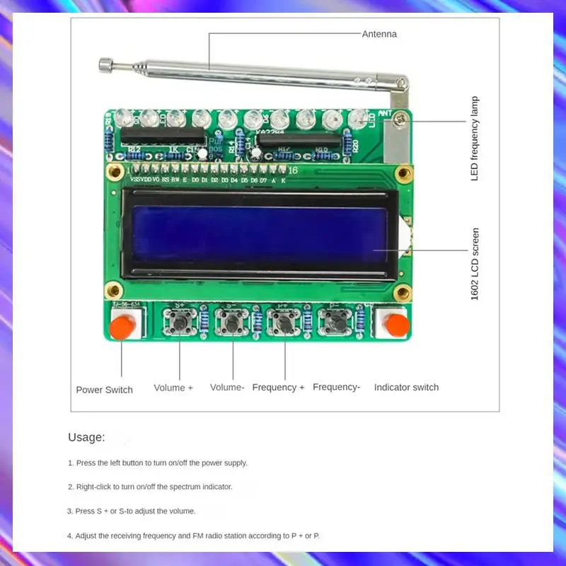 RDA5807 87 МГц-108 МГц FM-радио DIY набор FM электронные DIY схемы светодиодный цифровой дисплей с индикатором набор для пайки
RDA5807 87 МГц-108 МГц FM-радио DIY набор FM электронные DIY схемы светодиодный цифровой дисплей с индикатором набор для пайки