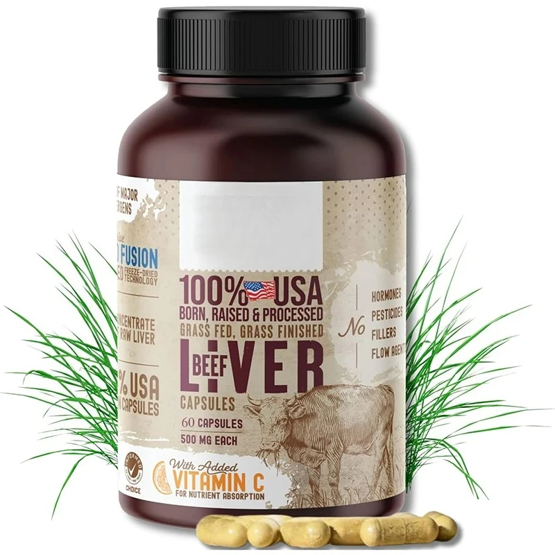 Grass fed Beef Liver Capsules - Maximum Strength Energy - Non GMO, Allergen Free, Beef Liver Supplement
Grass fed Beef Liver Capsules - Maximum Strength Energy - Non GMO, Allergen Free, Beef Liver Supplement