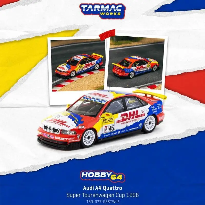 PreSale Tarmac Works 1:64 Audi A4 Quattro Super Tourenwagen Cup 1998 Frank Biela Diecast Car Model Collection Toys TW
PreSale Tarmac Works 1:64 Audi A4 Quattro Super Tourenwagen Cup 1998 Frank Biela Diecast Car Model Collection Toys TW