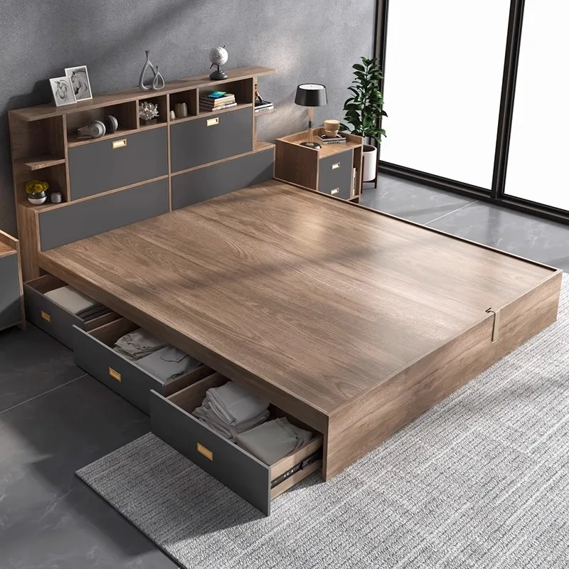 Frame Headboard Bed Nordic Nightstands Side Table Double Bed Dressers Luxury Cama De Lujo Para Dormitorio Bedroom Set Furniture
Frame Headboard Bed Nordic Nightstands Side Table Double Bed Dressers Luxury Cama De Lujo Para Dormitorio Bedroom Set Furniture