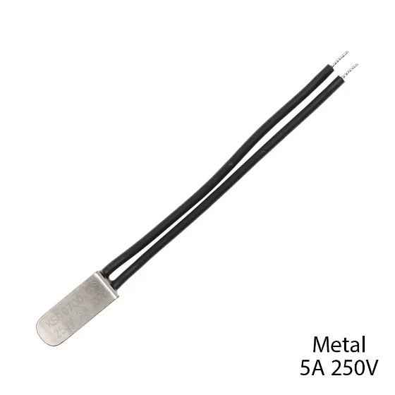 KSD9700 25/40/95C-180 degrees 5A 250V metal chip temperature switch normally closed thermostat temperature protection
KSD9700 25/40/95C-180 degrees 5A 250V metal chip temperature switch normally closed thermostat temperature protection