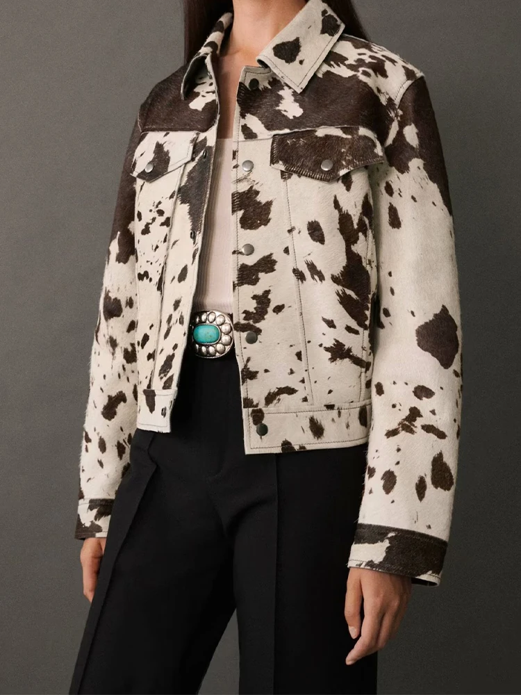 New autumn and winter European and American style foreign trade women's clothing animal print long-sleeved shirt casual single-b
New autumn and winter European and American style foreign trade women's clothing animal print long-sleeved shirt casual single-b