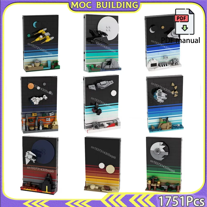 Postcard Episode Tales Display Model MOC Building Block Bricks Space Movie Creative Construction Toys Birthday Gift
Postcard Episode Tales Display Model MOC Building Block Bricks Space Movie Creative Construction Toys Birthday Gift