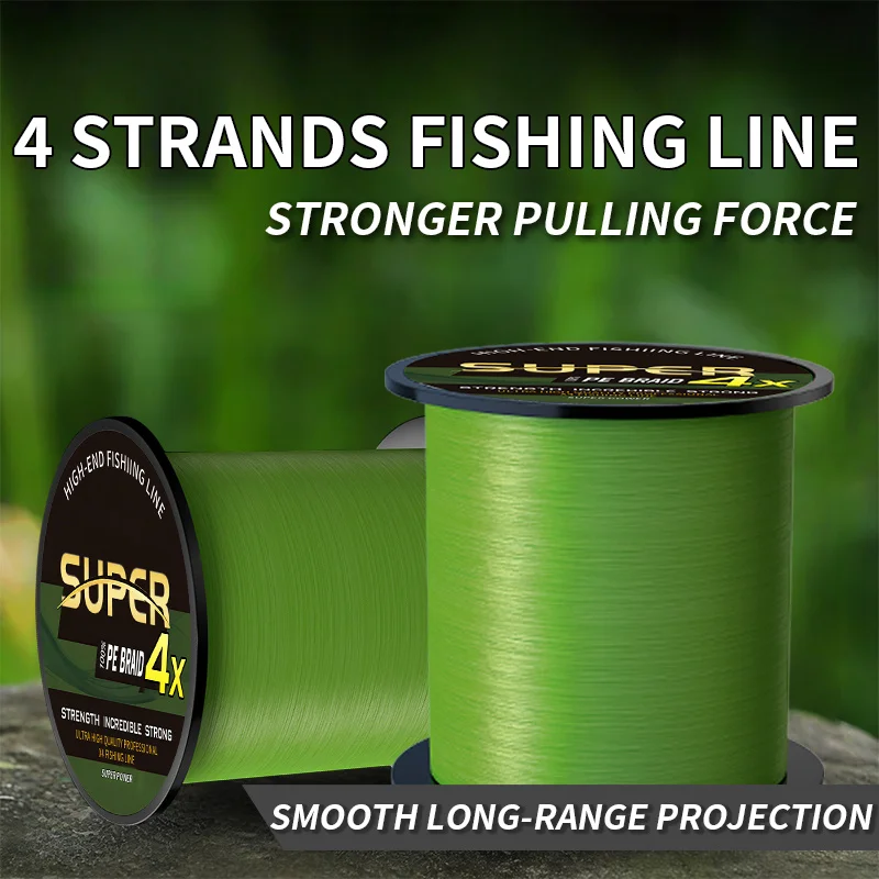 4-strand PE line, green PE braided fishing line, wear-resistant and durable! Suitable for both saltwater and freshwater,
4-strand PE line, green PE braided fishing line, wear-resistant and durable! Suitable for both saltwater and freshwater,