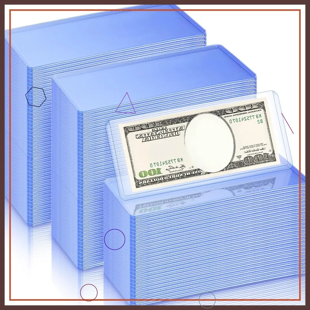 600 Pcs PVC Currency Holders, Clear Bill Sleeves, 6.9 x 2.95 Inch, Protector Case for Dollar Bills
600 Pcs PVC Currency Holders, Clear Bill Sleeves, 6.9 x 2.95 Inch, Protector Case for Dollar Bills