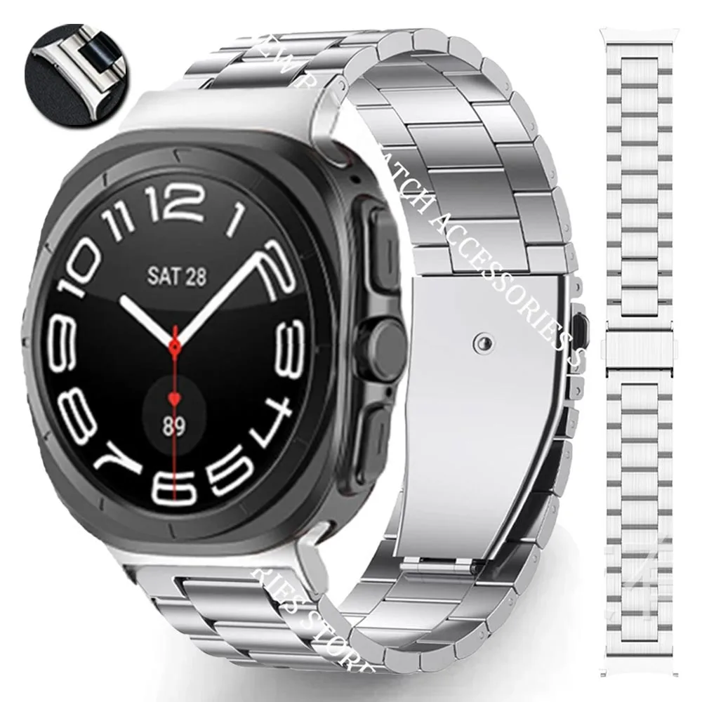 Ремешок из нержавеющей стали без зазоров для Samsung Galaxy Watch 7 Ultra 47 мм, ремешок для SAMSUNG Galaxy 7 ULTRA 47 мм 47, петля для браслета Correa
Ремешок из нержавеющей стали без зазоров для Samsung Galaxy Watch 7 Ultra 47 мм, ремешок для SAMSUNG Galaxy 7 ULTRA 47 мм 47, петля для браслета Correa