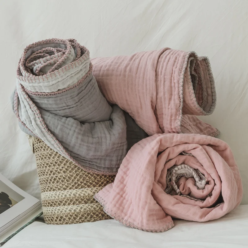 Rose Color Dry Rose Pure Cotton Three-Layer Muslin Air Conditioner Blanket Japanese Style Single Double Nap Thin Towel Blanket
Rose Color Dry Rose Pure Cotton Three-Layer Muslin Air Conditioner Blanket Japanese Style Single Double Nap Thin Towel Blanket