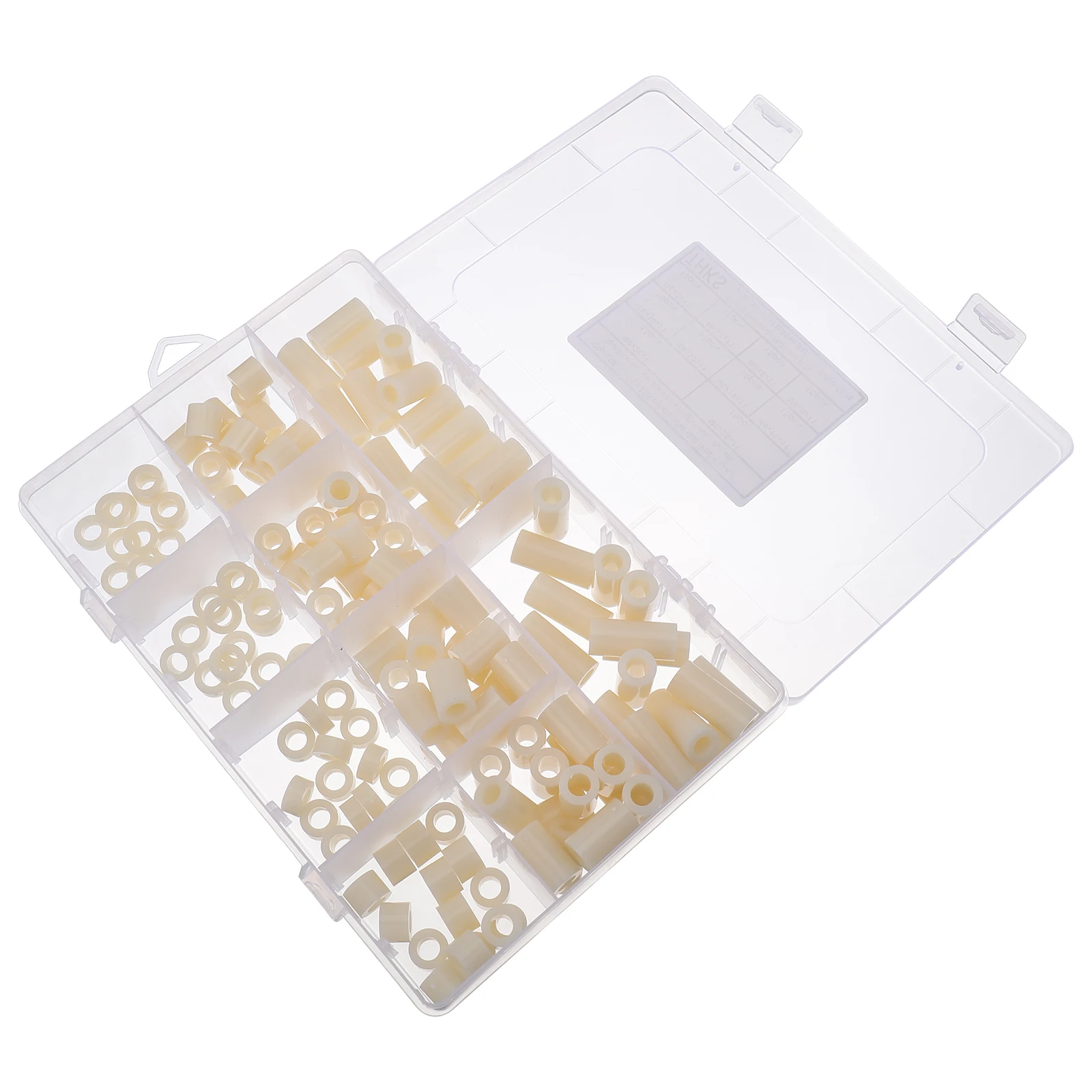150 Pcs Nylon Spacer off Screw Washer Sleeve Nut Assortment Insulated Lightweight Storage Box Diagram Labels
150 Pcs Nylon Spacer off Screw Washer Sleeve Nut Assortment Insulated Lightweight Storage Box Diagram Labels