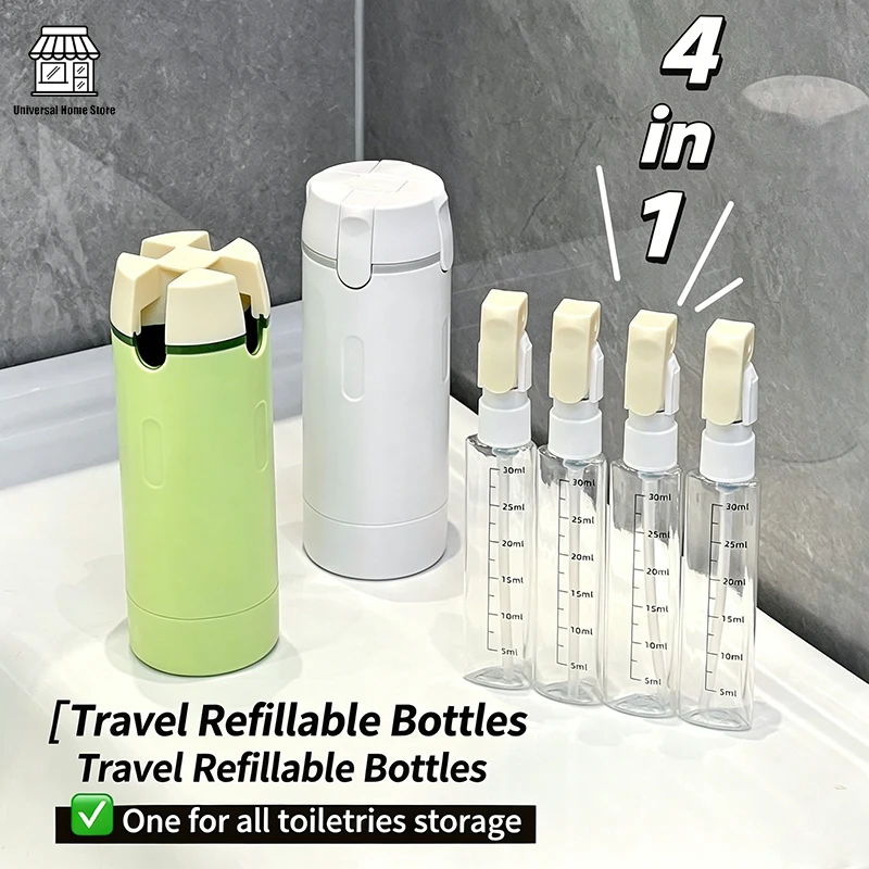 The 4-In-1 Travel Bottle For Packing Various Toiletries Such As Shampoo, Lotion And Cosmetics Is Suitable For Use On Trips
The 4-In-1 Travel Bottle For Packing Various Toiletries Such As Shampoo, Lotion And Cosmetics Is Suitable For Use On Trips