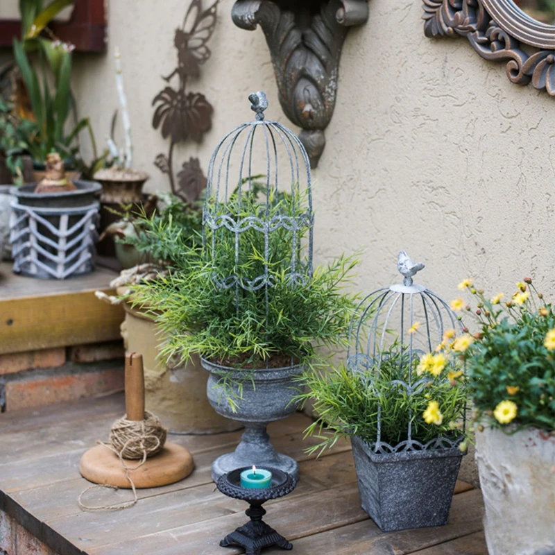 Bird Cage Flower Pot Stand Iron Climbing Vine Support Courtyard Garden Decor Vintage Plant Display Rack Unique Garden Accent
Bird Cage Flower Pot Stand Iron Climbing Vine Support Courtyard Garden Decor Vintage Plant Display Rack Unique Garden Accent