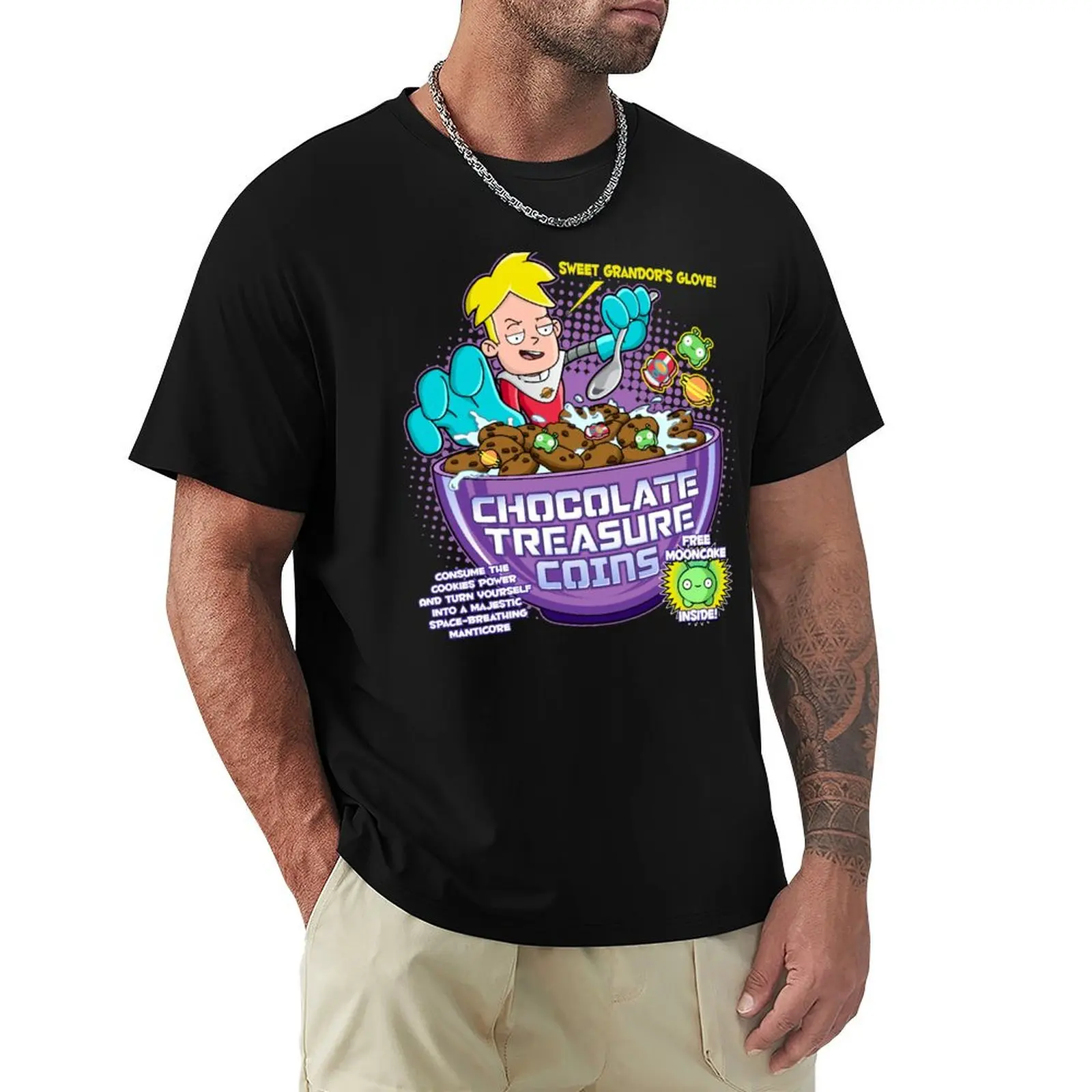 Final Space - Chocolate Treasure Coins Art T-Shirt sports fans plus size clothes anime stuff black t shirts for men
Final Space - Chocolate Treasure Coins Art T-Shirt sports fans plus size clothes anime stuff black t shirts for men