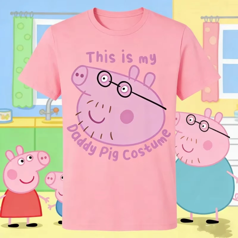 2026 new Summer Peppa Pig Cartoon Graphic Cotton Print T-shirt Hasbro Brand Children and Unisex Breathable Loose Casual soft
2026 new Summer Peppa Pig Cartoon Graphic Cotton Print T-shirt Hasbro Brand Children and Unisex Breathable Loose Casual soft