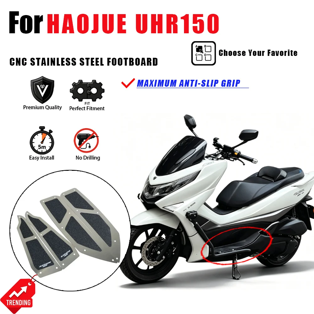 For Haojue UHR150 Motorcycle CNC Stainless Steel Footboard Footrest Pegs Anti-Slip Accesorios Moto Estriberas Pedales Part
For Haojue UHR150 Motorcycle CNC Stainless Steel Footboard Footrest Pegs Anti-Slip Accesorios Moto Estriberas Pedales Part