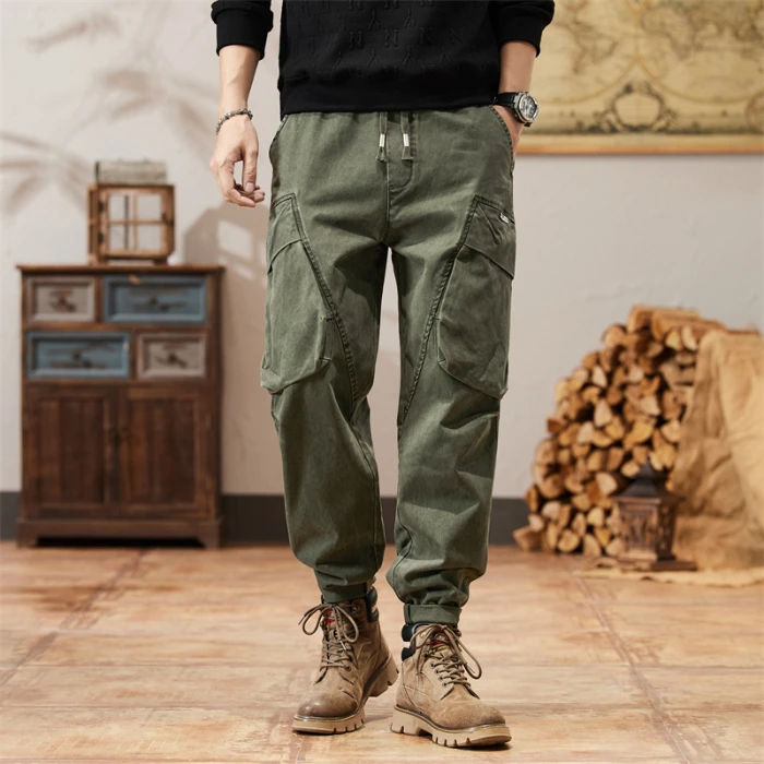 Spring and Autumn 2024 new cargo pants men's fashion brand loose straight cotton men's casual long pants
Spring and Autumn 2024 new cargo pants men's fashion brand loose straight cotton men's casual long pants