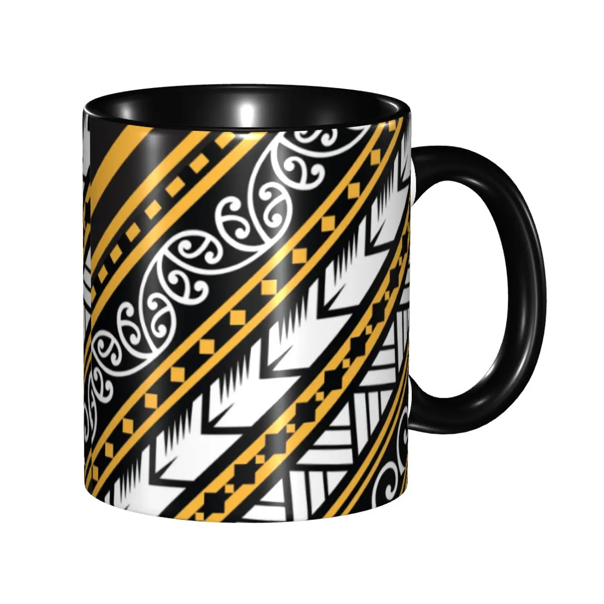 Traditionally Yellow And Black Maoris Design From New Zealand Coffee Mugs DIY Personalized Ceramic Mug Creative Present
Traditionally Yellow And Black Maoris Design From New Zealand Coffee Mugs DIY Personalized Ceramic Mug Creative Present
