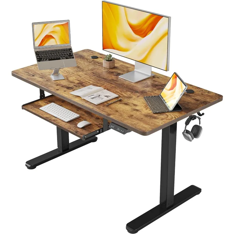 Standing Desk with Keyboard Tray, 40 × 24 Inches Electric Height Adjustable Desk, Sit Stand Up Desk, Computer Office Desk
Standing Desk with Keyboard Tray, 40 × 24 Inches Electric Height Adjustable Desk, Sit Stand Up Desk, Computer Office Desk