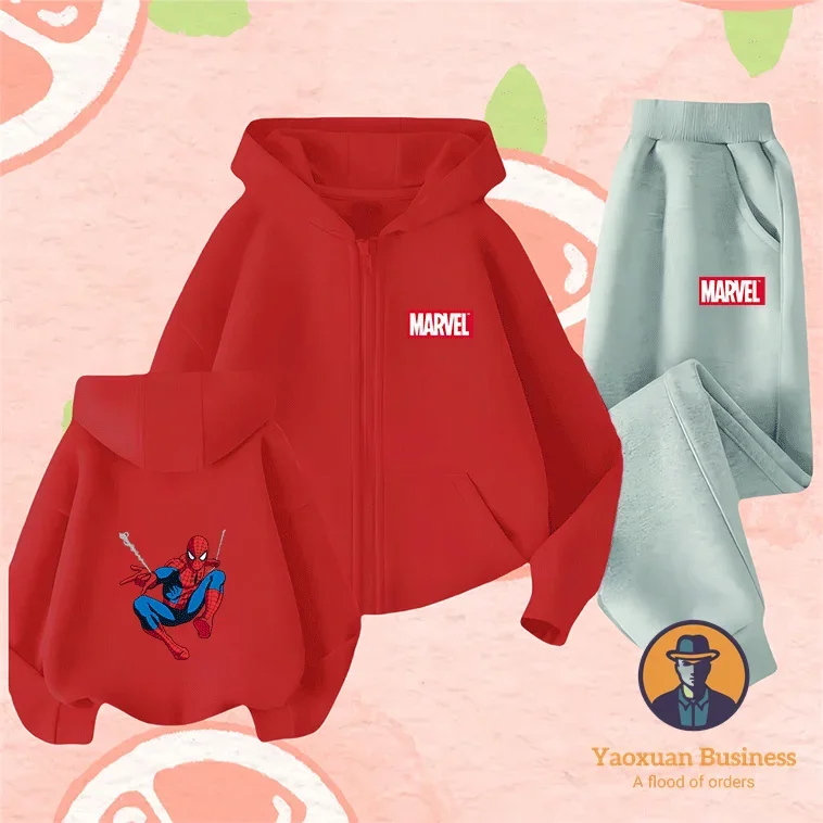 Modern Marvel Series Children Boys Girls Zip Up Hoodie Set Cute Printed Cartoon Windproof Warm Autumn Winter Stylish
Modern Marvel Series Children Boys Girls Zip Up Hoodie Set Cute Printed Cartoon Windproof Warm Autumn Winter Stylish