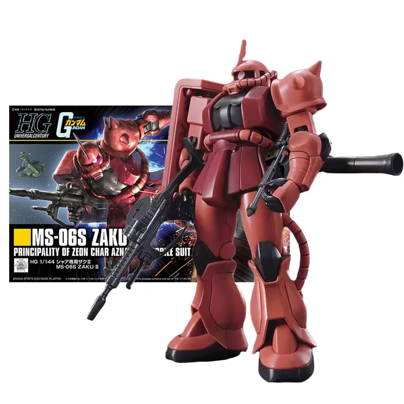 Оригинальные фигурки Bandai, набор моделей Gundam, Аниме фигурки HGUC 1/144 MS-06S Zaku II 40th Gunpla, коллекционная экшн-фигурка, модели игрушек
Оригинальные фигурки Bandai, набор моделей Gundam, Аниме фигурки HGUC 1/144 MS-06S Zaku II 40th Gunpla, коллекционная экшн-фигурка, модели игрушек