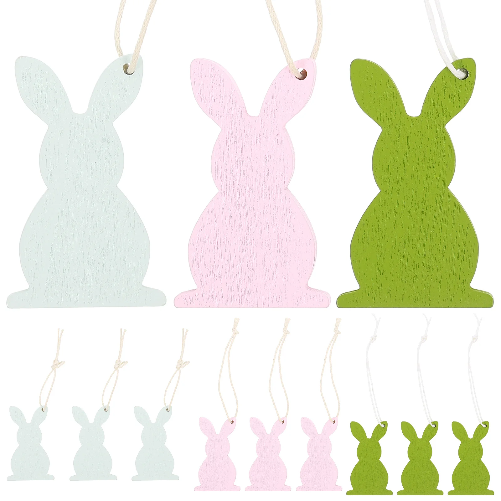 18Pcs Easter Wooden Rabbit Hanging Pendants Colorful Bunny Decorations DIY Craft Ornaments for Party Home Garden
18Pcs Easter Wooden Rabbit Hanging Pendants Colorful Bunny Decorations DIY Craft Ornaments for Party Home Garden