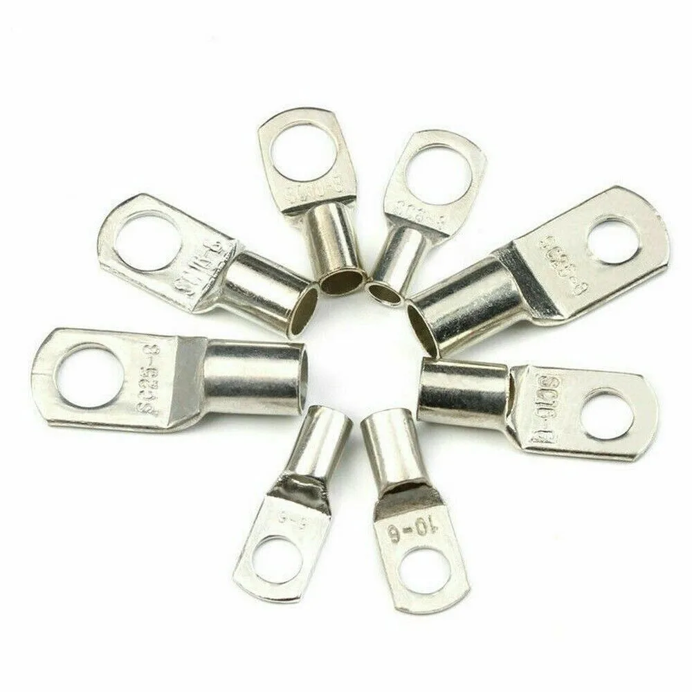 Easy to Read Wire and Stud Size Copper Tube Terminals Battery Welding Cable Lug Ring Crimp Connector Kit, 70pcs
Easy to Read Wire and Stud Size Copper Tube Terminals Battery Welding Cable Lug Ring Crimp Connector Kit, 70pcs