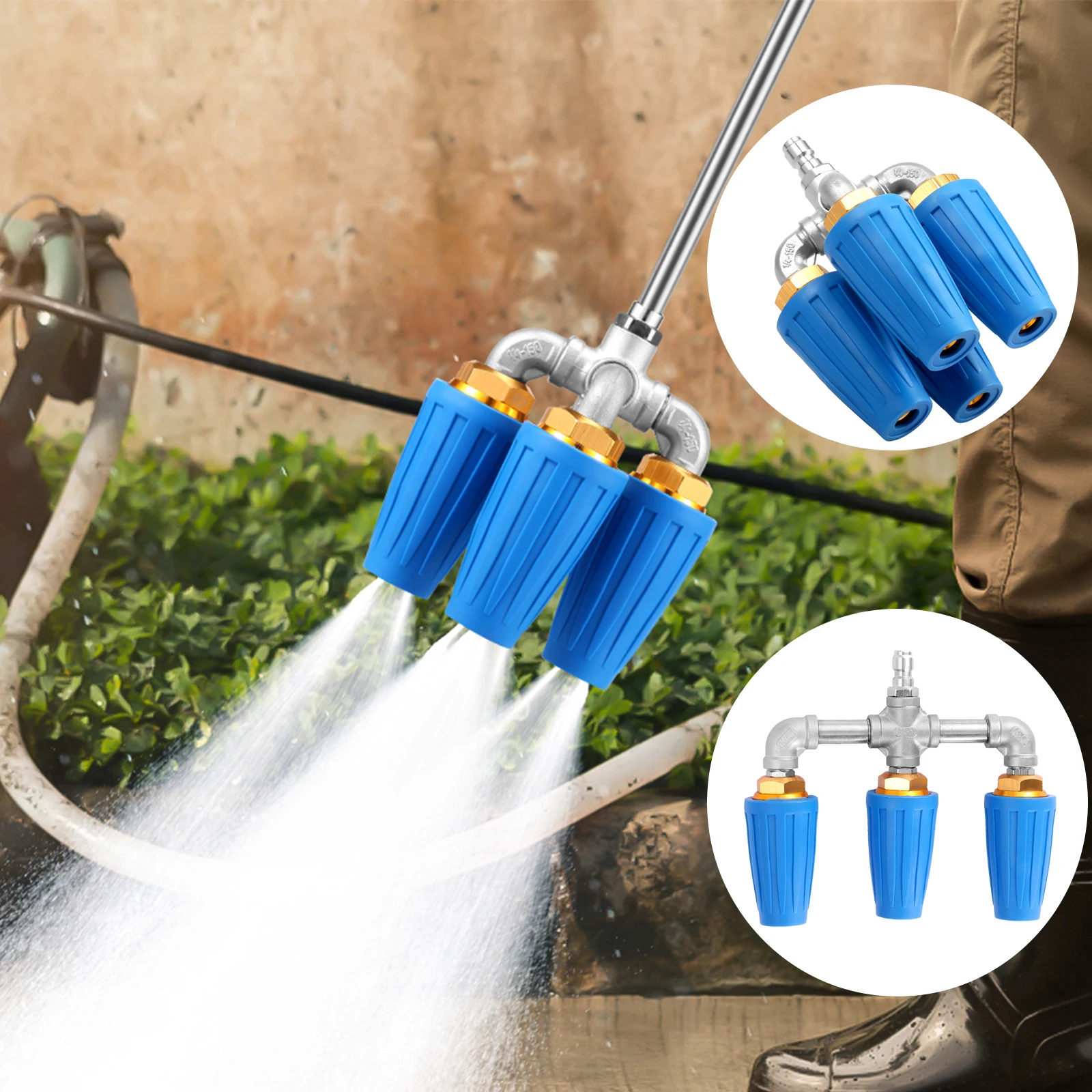 Форсунка для мойки высокого давления 2.0 Orifice Quadruple Turbo 360 ° Вращающаяся турбонасадка с быстроразъемным соединением 1/4 дюйма, 4000 PSI, для чистки автомобилей
Форсунка для мойки высокого давления 2.0 Orifice Quadruple Turbo 360 ° Вращающаяся турбонасадка с быстроразъемным соединением 1/4 дюйма, 4000 PSI, для чистки автомобилей