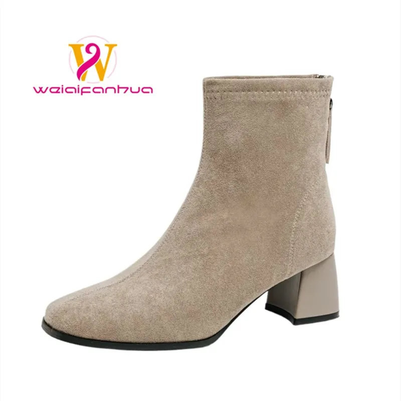 Women's Boots 2025 New High-heeled Mid-calf Boots, Square-toed Fleece Retro Fashion Women's Ankle Boots Heels Women Women Shoes
Women's Boots 2025 New High-heeled Mid-calf Boots, Square-toed Fleece Retro Fashion Women's Ankle Boots Heels Women Women Shoes