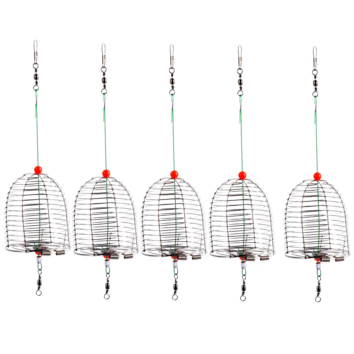 5pcs Stainless Steel Bait Cage Fishing Lure Trap Basket Tackle Durable Corrosion Resistant Ideal for Eel Crab Lobster Shrimp
5pcs Stainless Steel Bait Cage Fishing Lure Trap Basket Tackle Durable Corrosion Resistant Ideal for Eel Crab Lobster Shrimp
