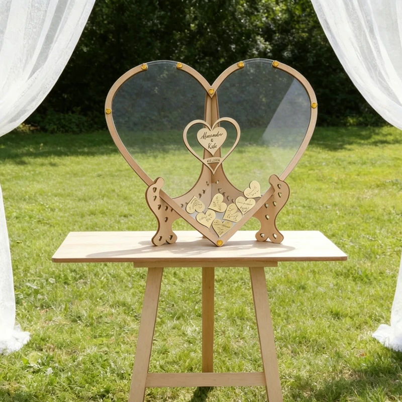 Personalized Wedding Guest Book Alternative Heart Transparent Acrylic Drop Box Wedding Personalized Items Ornaments
Personalized Wedding Guest Book Alternative Heart Transparent Acrylic Drop Box Wedding Personalized Items Ornaments