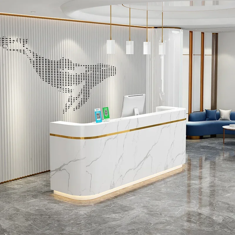 Information Reception Desk White Register Beauty Office Luxury Console Front Desk Salon Comptoir De Caisse Luxury Furnitures
Information Reception Desk White Register Beauty Office Luxury Console Front Desk Salon Comptoir De Caisse Luxury Furnitures