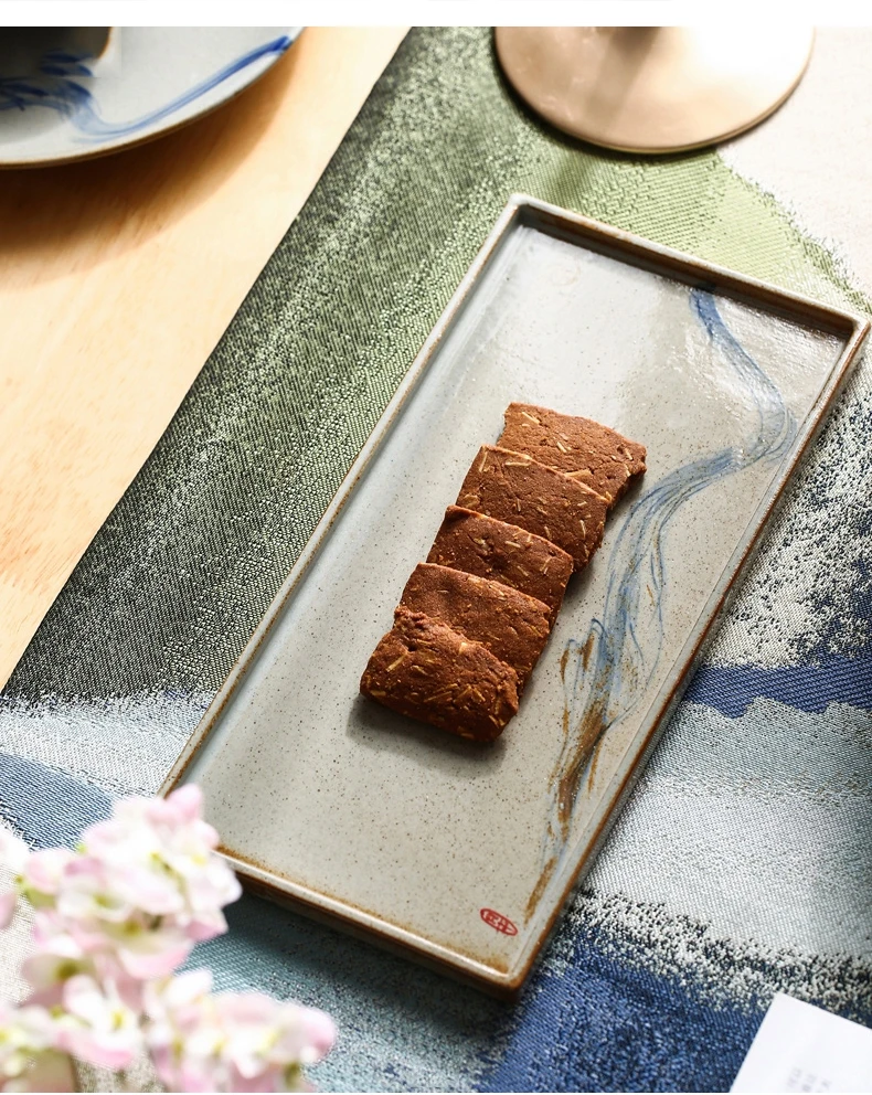 Керамическая суши, прямоугольная посуда для отеля, обеденные тарелки ручной работы, чайный сервиз 12 дюймов
Керамическая суши, прямоугольная посуда для отеля, обеденные тарелки ручной работы, чайный сервиз 12 дюймов