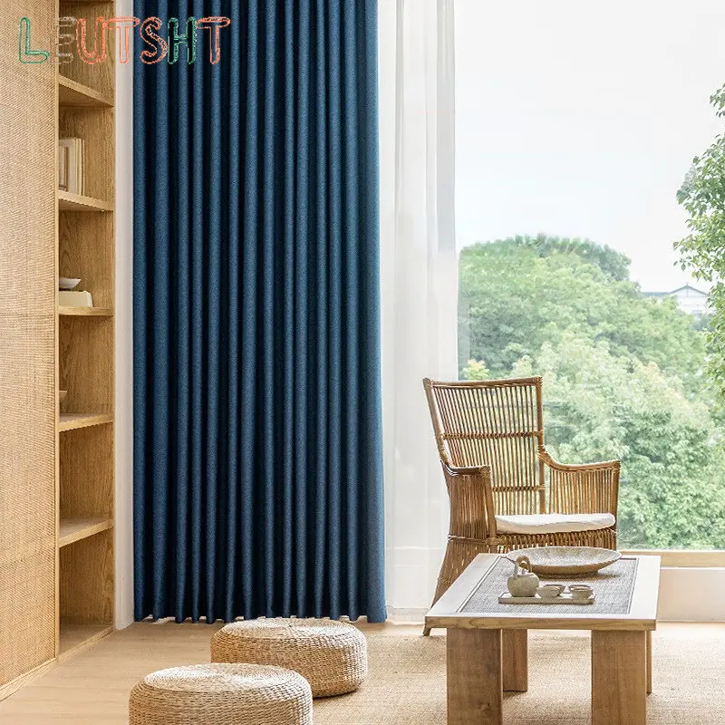 Double-sided linen full blackout curtain bedroom bay window thickened soundproof sunscreen cotton linen shade cloth
Double-sided linen full blackout curtain bedroom bay window thickened soundproof sunscreen cotton linen shade cloth