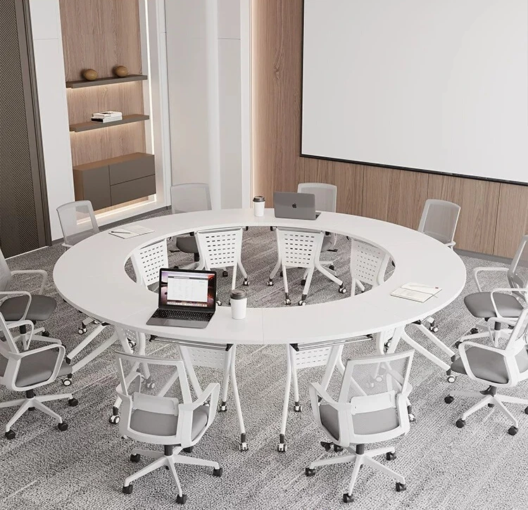 PYJ white solid wood meeting foldable mobile free business negotiation table
PYJ white solid wood meeting foldable mobile free business negotiation table